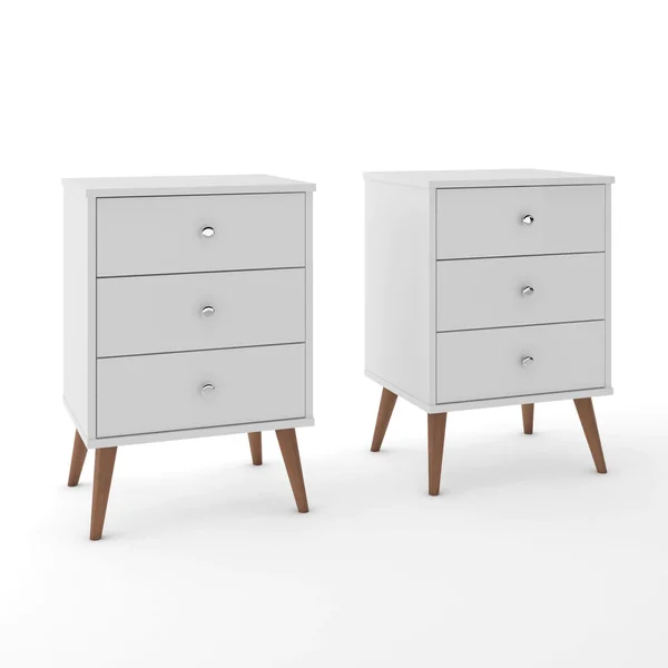 Jogo 2 Mesas Cabeceira Mesinhas Quarto Decoração Moderna Lateral Cama